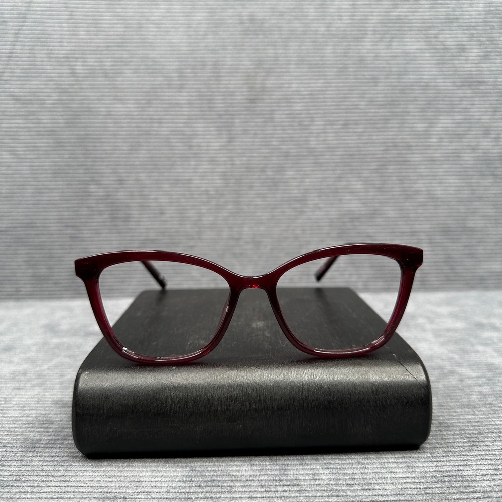 Foster Grant Design Optics Reading Y2K Glasses Wine Burgundy Cat Eye SR0525